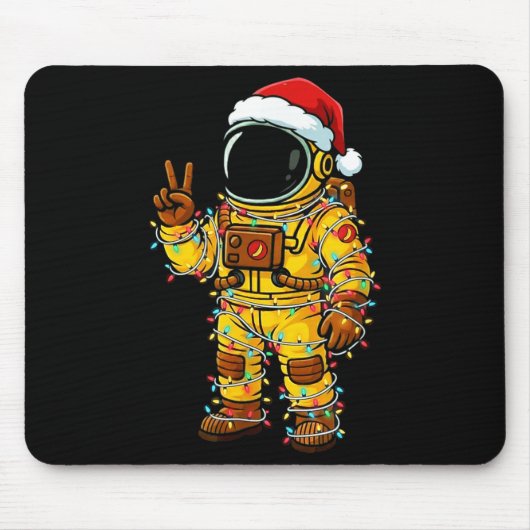 Tapis De Souris Bananaut Space Explorer - Christmas Astronaut Ligh (Devant)