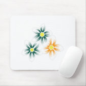 Tapis De Souris Banane jaune, bleu foncé vert, décoratif (Avec souris)