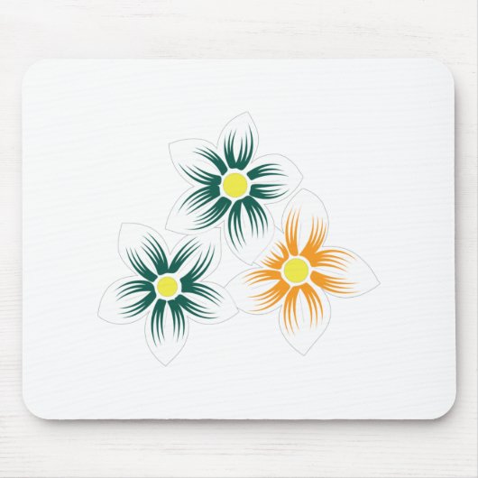 Tapis De Souris Banane jaune, bleu foncé vert, décoratif (Devant)