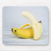 Tapis De Souris Banane pelée sur bois (Devant)