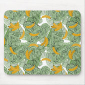 Tapis De Souris Banane tropicale moderne Motif vert (Devant)