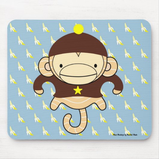 Tapis De Souris Bananes Mousepad - FRANKIE de singe de Mars (Devant)