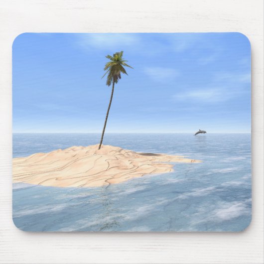 Tapis De Souris "Banc de sable tropical" Mousepad (Devant)