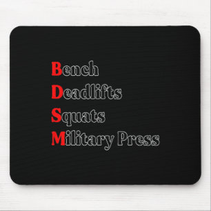 Tapis De Souris Banc Deadlift Squat Presse Militaire Bâtiment du c