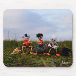 Tapis De Souris Banc valentin avec humour de l'amour fubby.