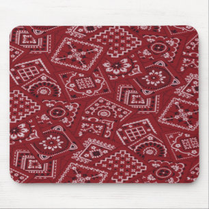 Tapis De Souris Bandana rouge Mousepad de grange occidentale de