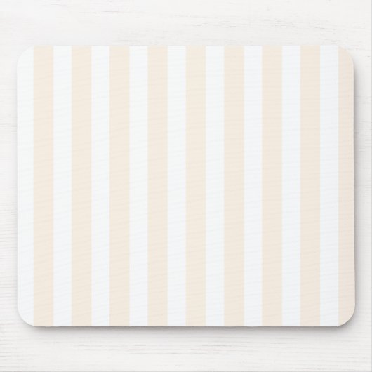Tapis De Souris Bande de bonbons beige et blanche (Devant)