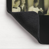 Tapis De Souris Bande de photo de femme romantique démodée (Coin)