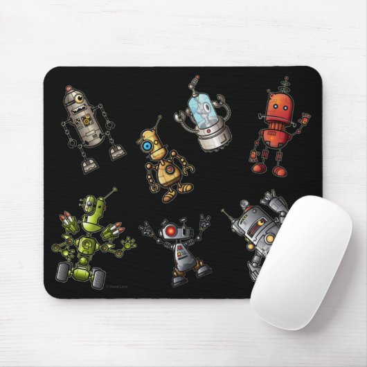 Tapis De Souris Bande de robot (Avec souris)