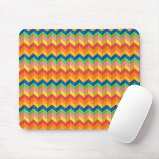 Tapis De Souris bande de zigzag (Avec souris)