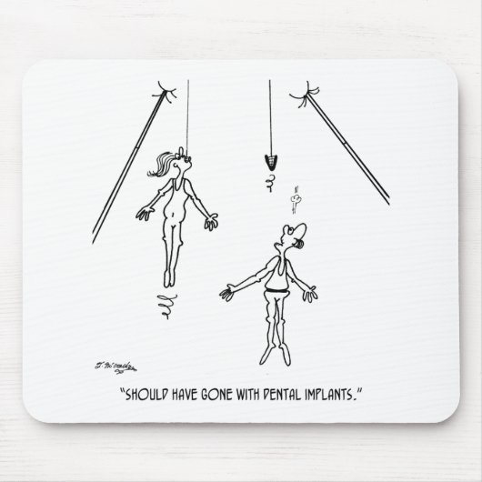 Tapis De Souris Bande dessinée 9468 d'implant dentaire (Devant)