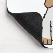 Tapis De Souris Bande dessinée anglaise de chien de cocker (Coin)