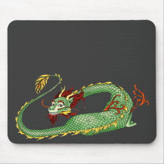 Tapis De Souris Bande dessinée asiatique de dragon
