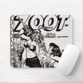 Tapis De Souris Bande dessinée classique ZOOT Mousepad (Avec souris)