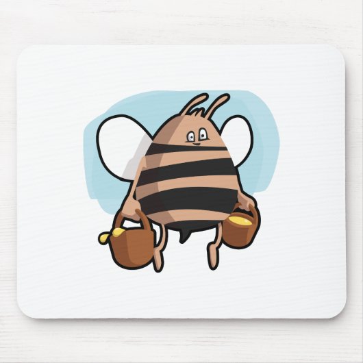 Tapis De Souris Bande dessinée d'abeille (Devant)