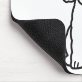 Tapis De Souris Bande dessinée de chien de Bedlington Terrier (Coin)