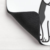 Tapis De Souris Bande dessinée de chien de Boston Terrier (Coin)