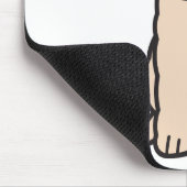 Tapis De Souris Bande dessinée de chien de Labradoodle (Coin)