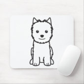 Tapis De Souris Bande dessinée de chien de Norwich Terrier (Avec souris)