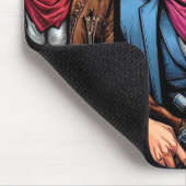 Tapis De Souris bande dessinée de cowboys (Coin)
