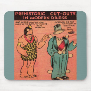 Tapis De Souris Bande dessinée des années 1930 poupée en papier de
