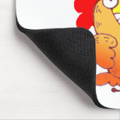 Tapis De Souris Bande dessinée drôle de poulet de la bande (Coin)