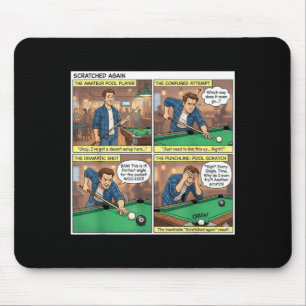 Tapis De Souris Bande dessinée drôle ol rayée à nouveau