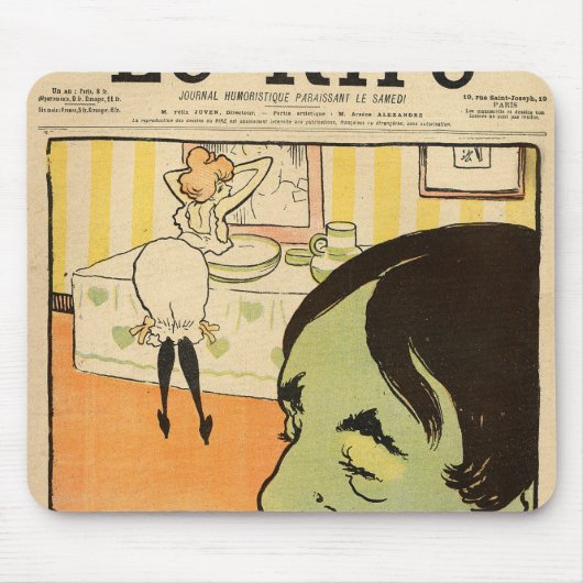 Tapis De Souris Bande dessinée humoristique (Devant)