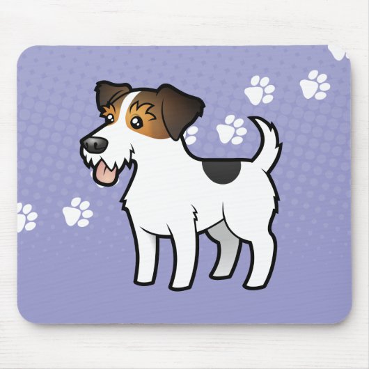 Tapis De Souris Bande dessinée Jack Russell Terrier (Devant)
