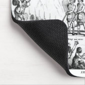 Tapis De Souris Bande dessinée satirique au sujet de l'état de (Coin)