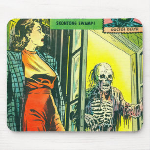 Tapis De Souris Bande dessinée vintage de Halloween