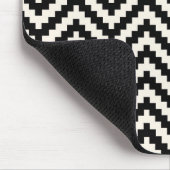 Tapis De Souris Bande verticale Zigzag Chevron en noir (Coin)
