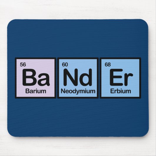 Tapis De Souris Bander a fait des éléments (Devant)