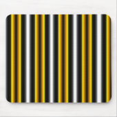 Tapis De Souris Bandes arc-en-ciel blanc jaune (Devant)