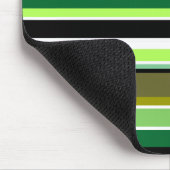 Tapis De Souris Bandes blanches vert mignonne (Coin)