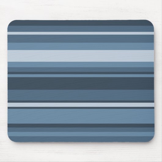 Tapis De Souris Bandes bleu gris (Devant)