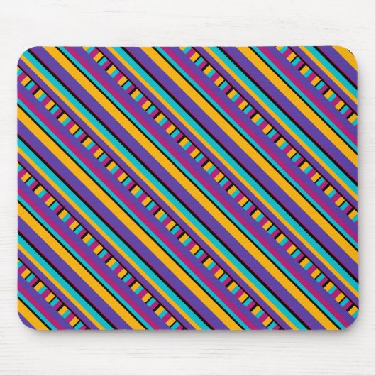 Tapis De Souris Bandes bleu violet (Devant)