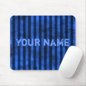 Tapis De Souris Bandes bleues verticales (Avec souris)