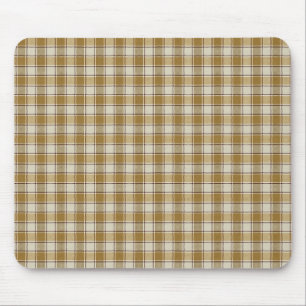 Tapis De Souris Bandes Chic Plaid Or