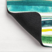 Tapis De Souris Bandes d'aquarelle fraîche (Coin)