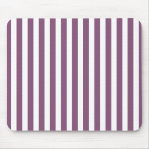 Tapis De Souris Bandes de bonbons mauves et blanches