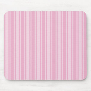 Tapis De Souris Bandes de bonbons rose pâle