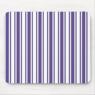 Tapis De Souris Bandes de bonbons ultra violettes et blanches