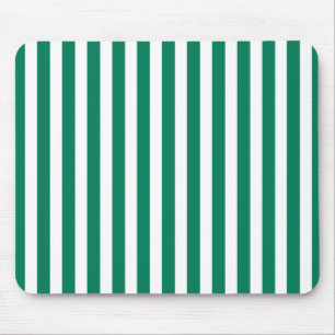 Tapis De Souris Bandes de bonbons vert et blanc