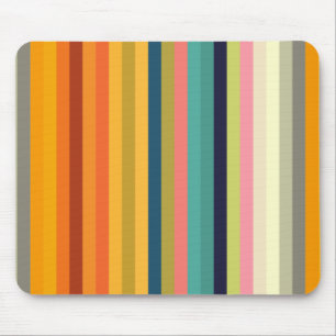 Tapis De Souris bandes de couleur coloré pastel 002