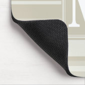 Tapis De Souris Bandes de grès monogramme (Coin)