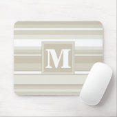 Tapis De Souris Bandes de grès monogramme (Avec souris)