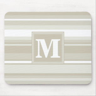 Tapis De Souris Bandes de grès monogramme