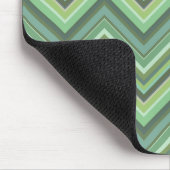 Tapis De Souris Bandes de zigzag vert olive (Coin)