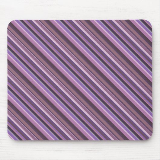 Tapis De Souris Bandes diagonales mauves (Devant)
